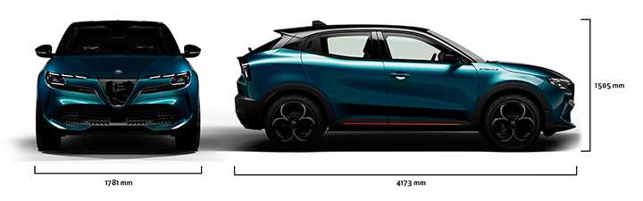Alfa Romeo Junior - Junior Ibrida - Abmessungen