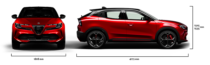 Alfa Romeo Junior - Junior Elettrica - Abmessungen