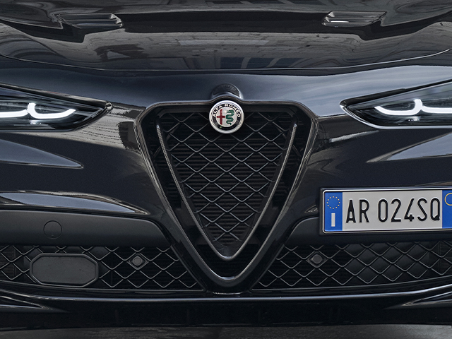 Scudetto-V-Grill aus Kohlefaser